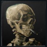 Servilleta De Tela Vincent van Gogh - Calavera con cigarrillo en llam<br><div class="desc">Cabeza de un Skeleton con un cigarrillo en llamas / Calavera con cigarrillo en llamas / Crane de squelette fumant une cigarrillo - Vincent van Gogh,  1885</div>