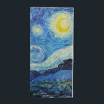 Servilleta De Tela Vincent Van Gogh es la noche estrellada<br><div class="desc">Sumérjase en la fascinante belleza de The Starry Night de Vincent Van Gogh con esta reproducción de arte de alta calidad. Poseer una historia de arte y dejar que la brillantez de la obra maestra de Van Gogh ilumine tu entorno.</div>