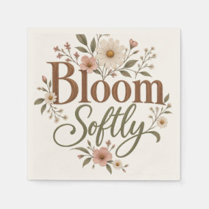 Servilleta: Servilleta de papel floral Bloom Softl