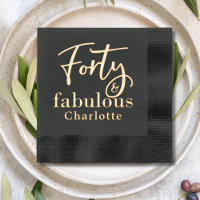 40 y fabuloso nombre personalizado de cuadragésimo