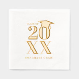Servilletas Con Brillo Año de graduación simple y moderno