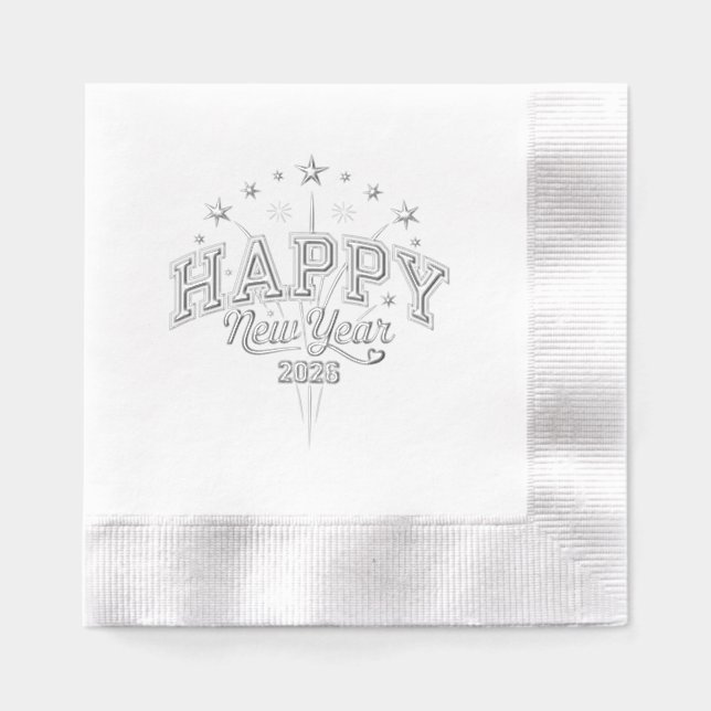 Servilletas Con Brillo Año Nuevo (Anverso)