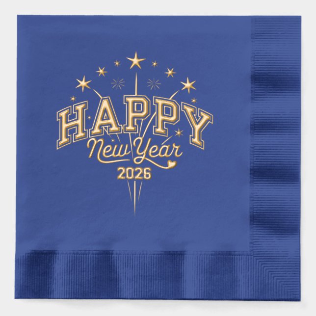 Servilletas Con Brillo Año Nuevo (Anverso)