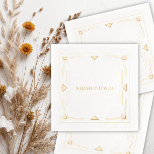 Servilletas Con Brillo Art Deco minimalista