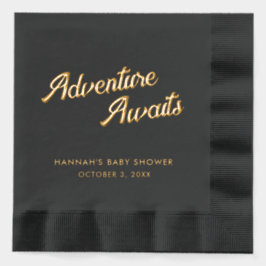 Servilletas Con Brillo Aventura a las toallas estampadas del Relieve meta