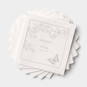 Servilletas Con Brillo Blue Chinoiserie Toile de Jouy Boda