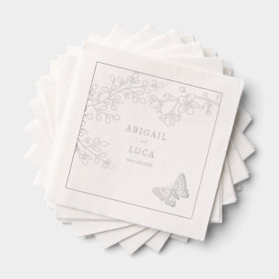 Servilletas Con Brillo Blue Chinoiserie Toile de Jouy Boda