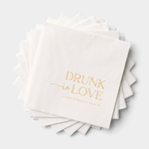 Servilletas Con Brillo Boda Borracho En Amor