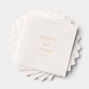 Servilletas Con Brillo Boda Clásica Elegante