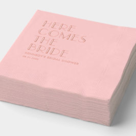 Servilletas Con Brillo Boda de frase personalizado Ducha nupcial Relieve 