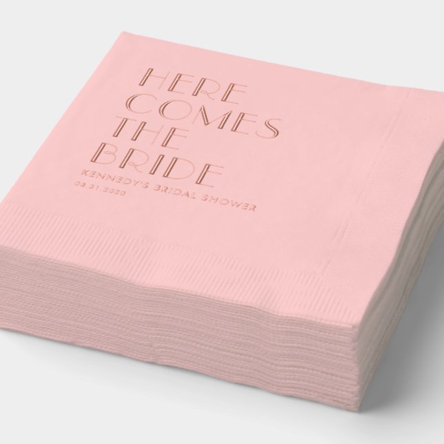 Servilletas Con Brillo Boda de frase personalizado Ducha nupcial Relieve  (Detalle)