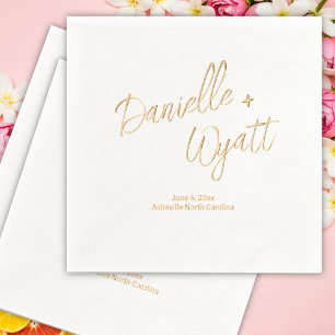 Servilletas Con Brillo Boda de verano italiano moderno