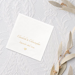 Servilletas Con Brillo Boda Fecha Novia Groom Monograma Fiesta Cóctel