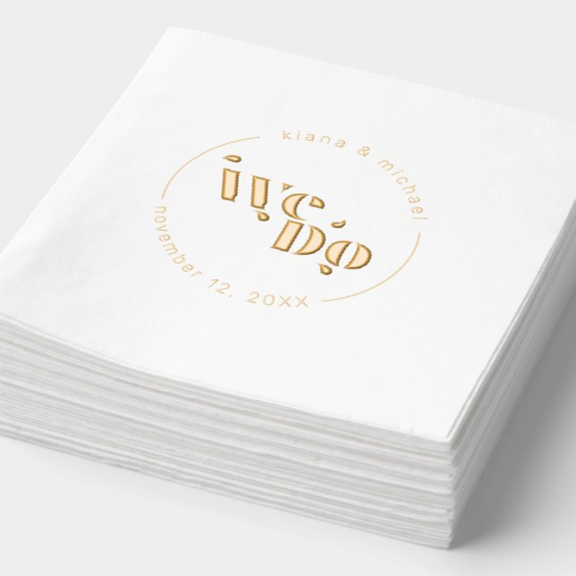 Servilletas Con Brillo Boda moderno decorativo que hacemos ID887 (Detalle)