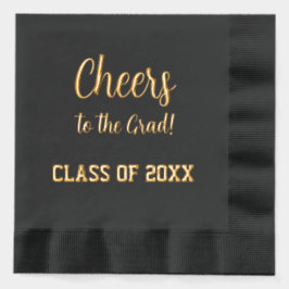 Servilletas Con Brillo Brindis por la fiesta de graduación Graduación Neg