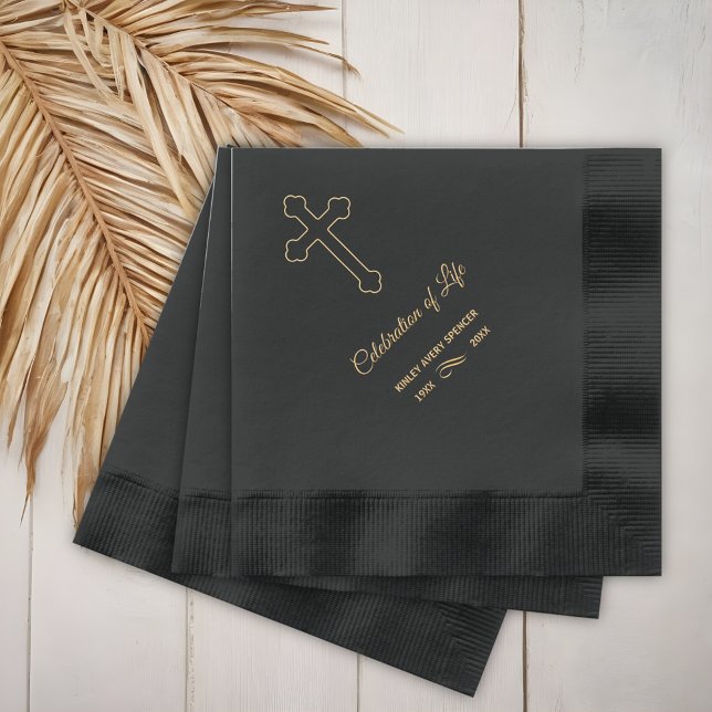 Servilletas Con Brillo Celebración conmemorativa de la vida (Subido por el creador)