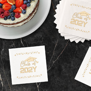 Servilletas Con Brillo Clase celebratoria de graduación de año personaliz