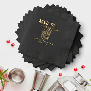 Servilletas Con Brillo Cóctel de Whisky Madurado a la Perfección Fiesta d