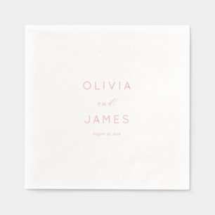 Servilletas Con Brillo Coral Elegante Minimalista