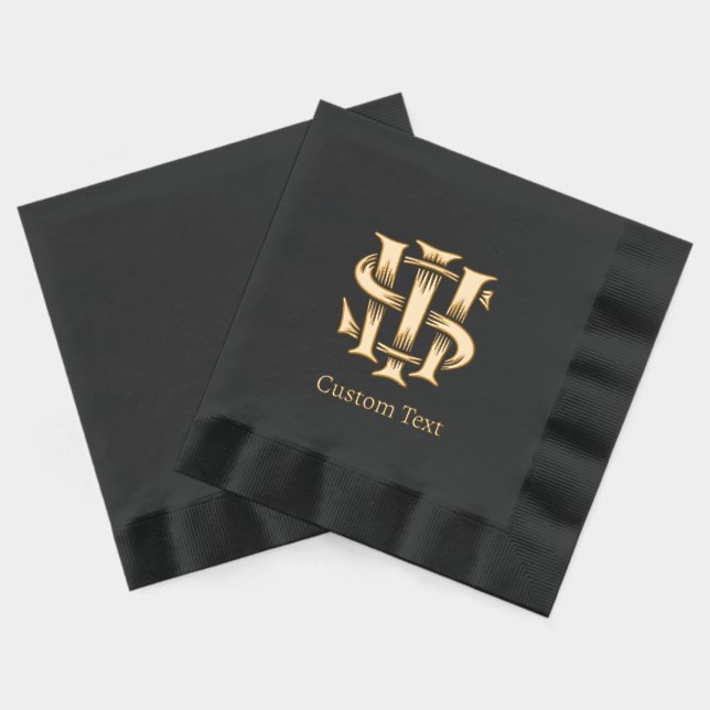Servilletas Con Brillo Cristograma IHS (Reverso )