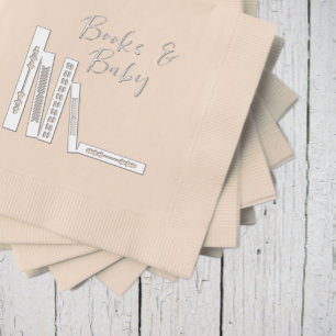 Servilletas Con Brillo Ducha de Bebé Libros