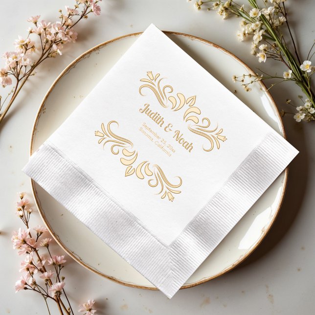 Servilletas Con Brillo Elegante Boda lujoso (Subido por el creador)
