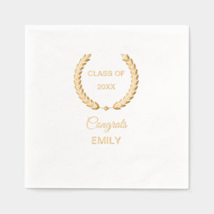 Servilletas Con Brillo Elegante graduación de "Felicitaciones"