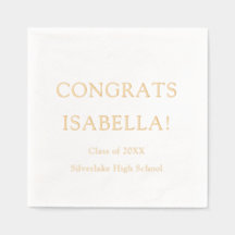 Elegante guión moderno oro felicita a la graduació