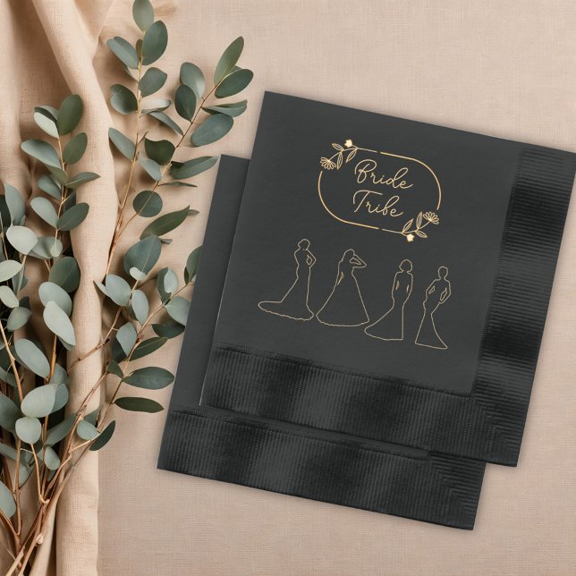 Servilletas Con Brillo Elegante tribu de novias (Subido por el creador)