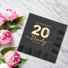 Servilletas Con Brillo Elegante y moderno Girly 20 y moderno