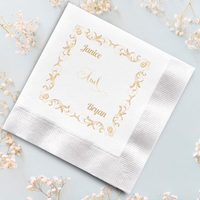 Servilletas Con Brillo Elegantes nombres de novias y novias victorianas (Subido por el creador)