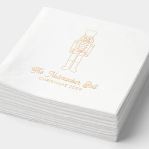 Servilletas Con Brillo Elegantes pañales de Relieve metalizado dorado par