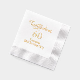 Servilletas Con Brillo Fantástico cumpleaños de 60 (o cualquier edad)
