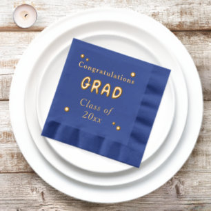 Servilletas Con Brillo Felicitaciones Grad Class of Year