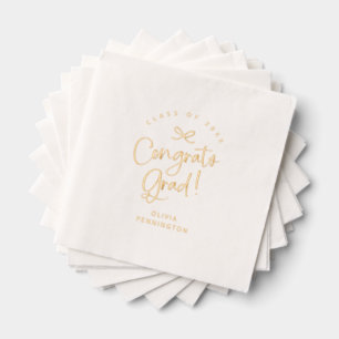 Servilletas Con Brillo Felicitaciones personalizadas para graduado en gui