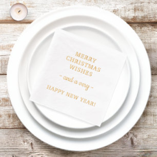 Servilletas Con Brillo Feliz Año Nuevo