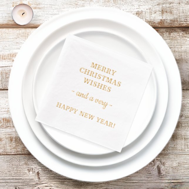 Servilletas Con Brillo Feliz Año Nuevo (In Situ)