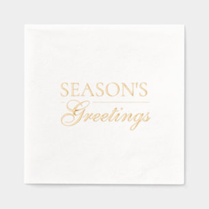 Servilletas Con Brillo Feliz Año Nuevo Feliz Navidad Temporada de Vacacio