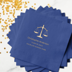 Servilletas Con Brillo Fiesta de graduación de profesional jurídico