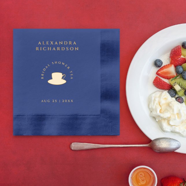 Servilletas Con Brillo Fiesta de té elegante clásico festivo ducha de nov (Subido por el creador)