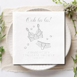 Servilletas Con Brillo Fiesta Lingerie Bridal Shower Bachelorette