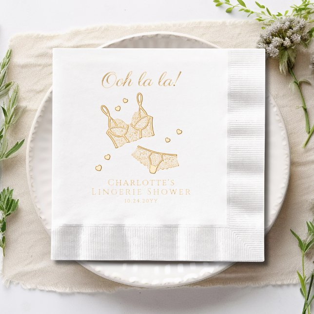 Servilletas Con Brillo Fiesta Lingerie Bridal Shower Bachelorette (Subido por el creador)