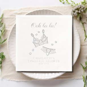 Servilletas Con Brillo Fiesta Lingerie Bridal Shower Bachelorette