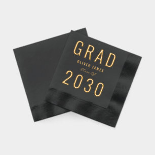 Servilletas Con Brillo Fotografías de Relieve metalizado de fiesta de gra