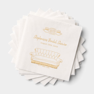 Servilletas Con Brillo FRIENDS™ Central Perk Aquarela Despedida de Solt