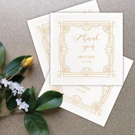 Servilletas Con Brillo Gracias Art Deco