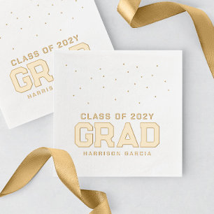 Servilletas Con Brillo Graduación personalizada atleta deportivo