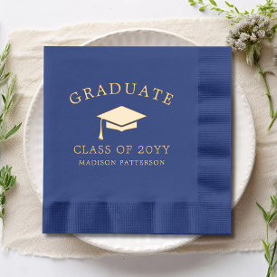 Servilletas Con Brillo Graduado Graduado Grado Graduado Clase De Graduaci