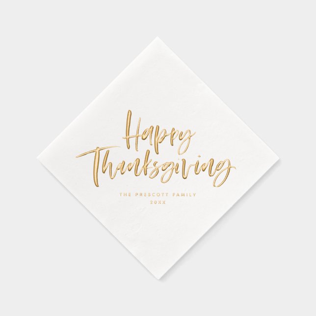 Servilletas Con Brillo Guión de broche moderno y sencillo de acción de Gr (Derecha)