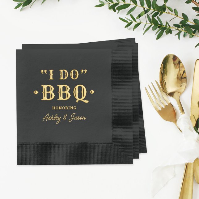 Servilletas Con Brillo Hago Monograma de Boda Personalizada BBQ (Subido por el creador)